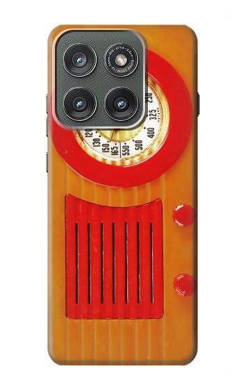 S2780 ヴィンテージオレンジベークライトラジオ Vintage Orange Bakelite Radio Motorola Edge (2025) バックケース、フリップケース・カバー