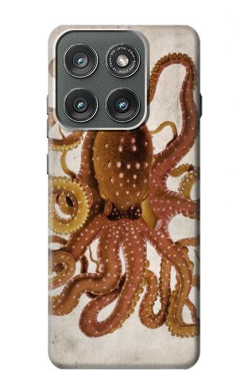 S2801 ヴィンテージタコ Vintage Octopus Motorola Edge (2025) バックケース、フリップケース・カバー