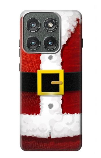 S2846 クリスマス・サンタクロース・コスチューム Christmas Santa Red Suit Motorola Edge (2025) バックケース、フリップケース・カバー