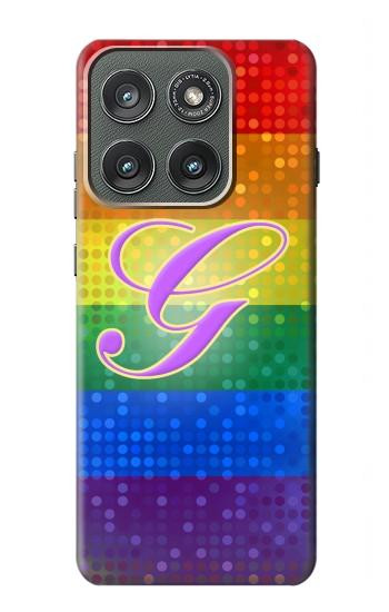 S2899 レインボーLGBTゲイプライド旗 Rainbow LGBT Gay Pride Flag Motorola Edge (2025) バックケース、フリップケース・カバー