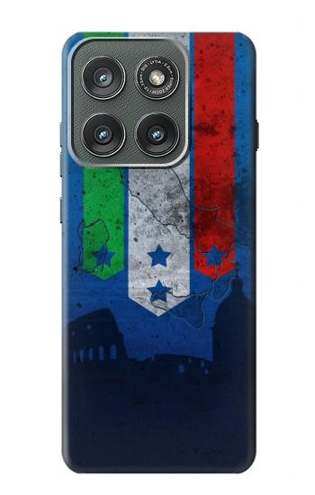 S2983 イタリアサッカー Italy Football Soccer Flag Motorola Edge (2025) バックケース、フリップケース・カバー