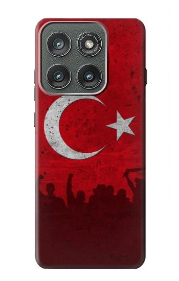 S2991 七面鳥サッカー Turkey Football Soccer Flag Motorola Edge (2025) バックケース、フリップケース・カバー