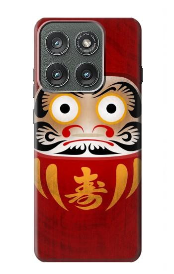 S3023 ダルマ Japan Good Luck Daruma Doll Motorola Edge (2025) バックケース、フリップケース・カバー