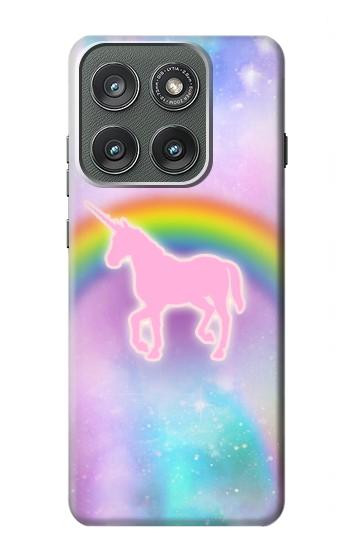 S3070 レインボーユニコーンパステル Rainbow Unicorn Pastel Sky Motorola Edge (2025) バックケース、フリップケース・カバー