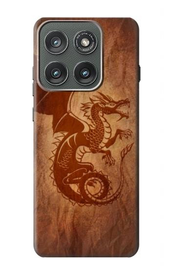 S3086 レッド・ドラゴン Red Dragon Tattoo Motorola Edge (2025) バックケース、フリップケース・カバー