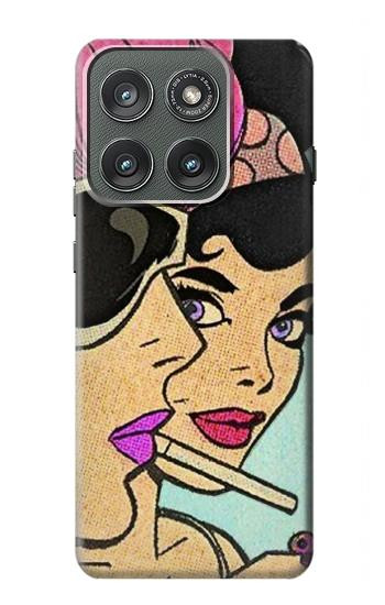 S3171 女の子のポップアート Girls Pop Art Motorola Edge (2025) バックケース、フリップケース・カバー