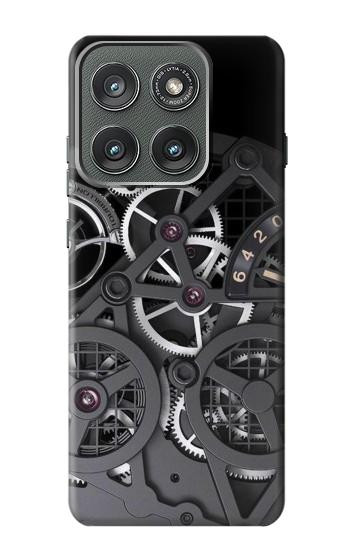 S3176 時計の中 Inside Watch Black Motorola Edge (2025) バックケース、フリップケース・カバー