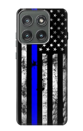 S3244 ブルーラインUSA Thin Blue Line USA Motorola Edge (2025) バックケース、フリップケース・カバー