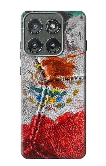 S3314 メキシコの旗Vinatage Foorball Graphic Mexico Flag Vinatage Football Graphic Motorola Edge (2025) バックケース、フリップケース・カバー