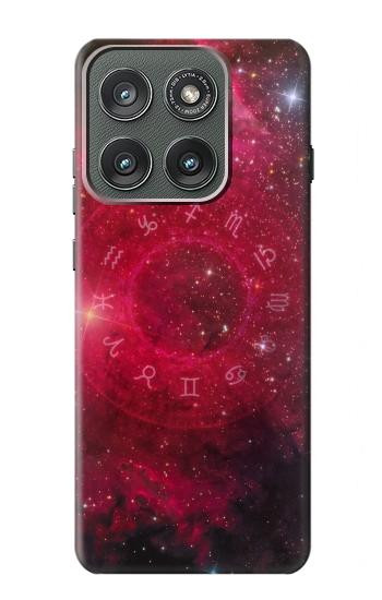 S3368 ゾディアックレッドギャラクシー Zodiac Red Galaxy Motorola Edge (2025) バックケース、フリップケース・カバー