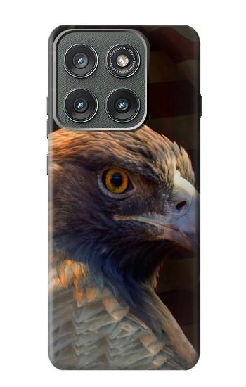 S3376 イーグルアメリカ国旗 Eagle American Flag Motorola Edge (2025) バックケース、フリップケース・カバー