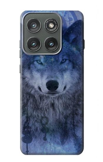 S3410 狼 ドリームキャッチャー Wolf Dream Catcher Motorola Edge (2025) バックケース、フリップケース・カバー