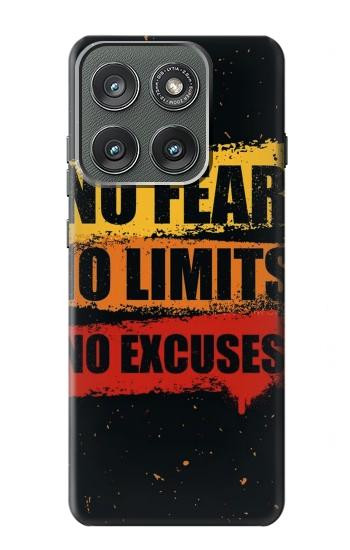 S3492 恐れのない言い訳のない No Fear Limits Excuses Motorola Edge (2025) バックケース、フリップケース・カバー