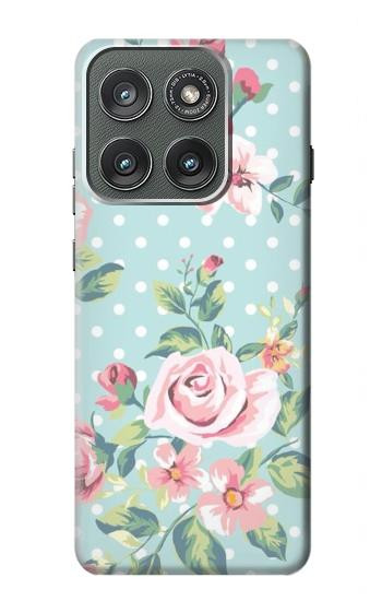 S3494 ヴィンテージローズポルカドット Vintage Rose Polka Dot Motorola Edge (2025) バックケース、フリップケース・カバー