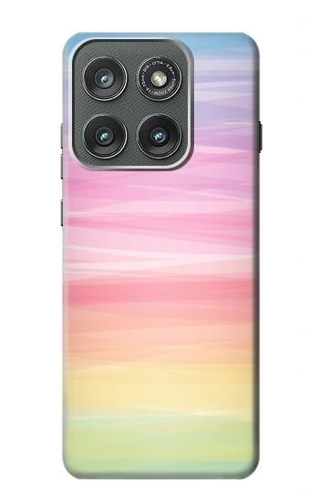 S3507 カラフルな虹 パステル Colorful Rainbow Pastel Motorola Edge (2025) バックケース、フリップケース・カバー