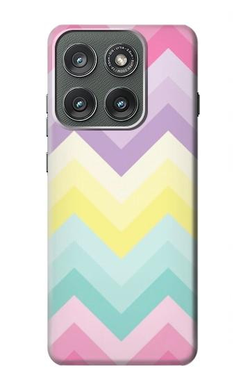 S3514 虹色ジグザグ Rainbow Zigzag Motorola Edge (2025) バックケース、フリップケース・カバー