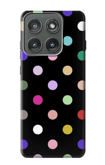 S3532 カラフルな水玉 Colorful Polka Dot Motorola Edge (2025) バックケース、フリップケース・カバー