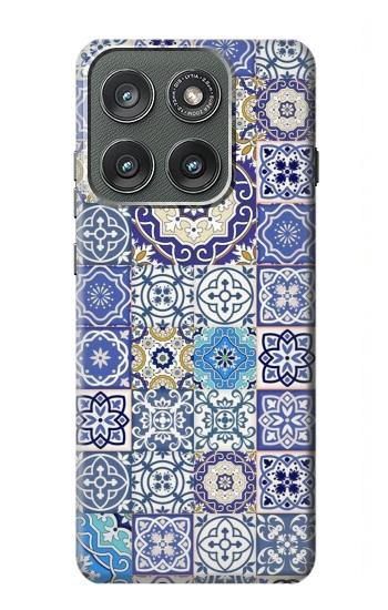 S3537 モロッコのモザイクパターン Moroccan Mosaic Pattern Motorola Edge (2025) バックケース、フリップケース・カバー