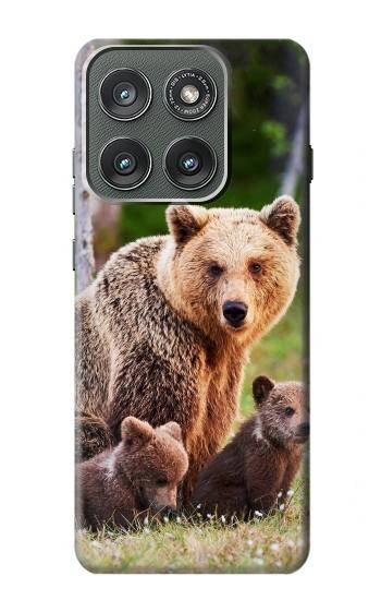 S3558 くまの家族 Bear Family Motorola Edge (2025) バックケース、フリップケース・カバー