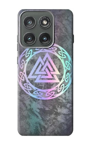 S3833 Walknat オーディン Watans Knot Hrungnir Heart Valknut Odin Wotans Knot Hrungnir Heart Motorola Edge (2025) バックケース、フリップケース・カバー