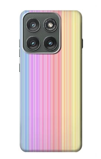 S3849 カラフルな縦の色 Colorful Vertical Colors Motorola Edge (2025) バックケース、フリップケース・カバー