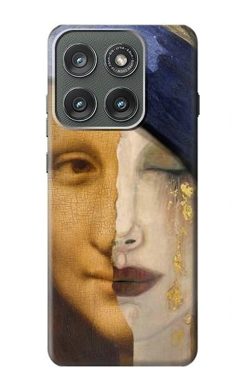 S3853 モナリザ グスタフクリムト フェルメール Mona Lisa Gustav Klimt Vermeer Motorola Edge (2025) バックケース、フリップケース・カバー