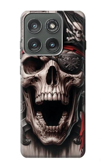 S4009 海賊の頭蓋骨 Pirate Skull Motorola Edge (2025) バックケース、フリップケース・カバー