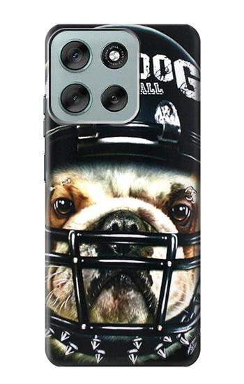 S0098 ブルドッグアメリカンフットボール Bulldog American Football Motorola Moto G56 バックケース、フリップケース・カバー