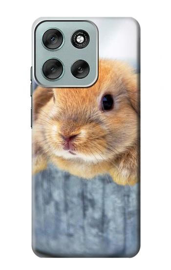 S0242 可愛いウサギ Cute Rabbit Motorola Moto G56 バックケース、フリップケース・カバー