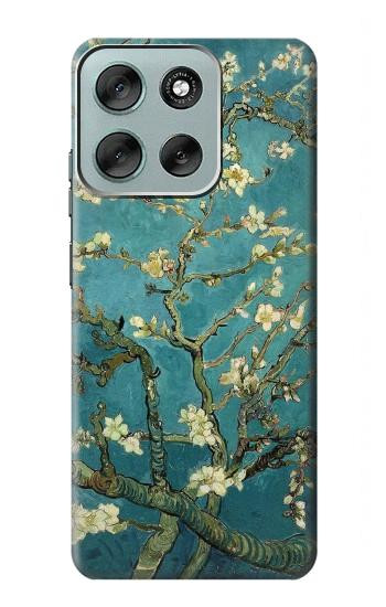 S0842 開花アーモンドの木 フィンセント・ファン・ゴッホ Blossoming Almond Tree Van Gogh Motorola Moto G56 バックケース、フリップケース・カバー