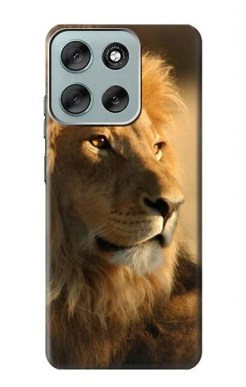 S1046 ライオン 森の王 Lion King of Forest Motorola Moto G56 バックケース、フリップケース・カバー