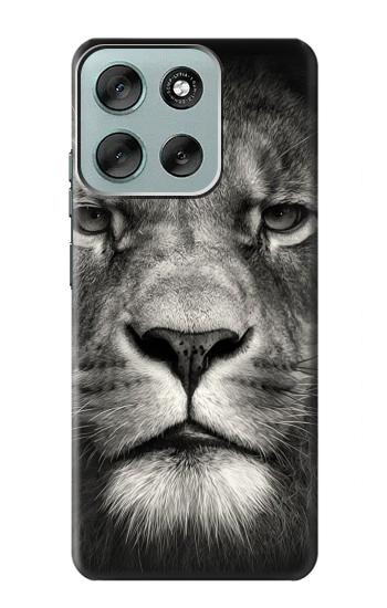 S1352 ライオンの顔 Lion Face Motorola Moto G56 バックケース、フリップケース・カバー