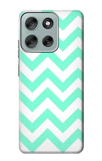 S1723 ミントシェブロンジグザグ Mint Chevron Zigzag Motorola Moto G56 バックケース、フリップケース・カバー