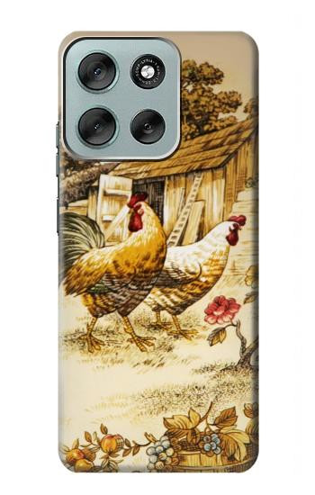 S2181 フレンチカントリーチキン French Country Chicken Motorola Moto G56 バックケース、フリップケース・カバー