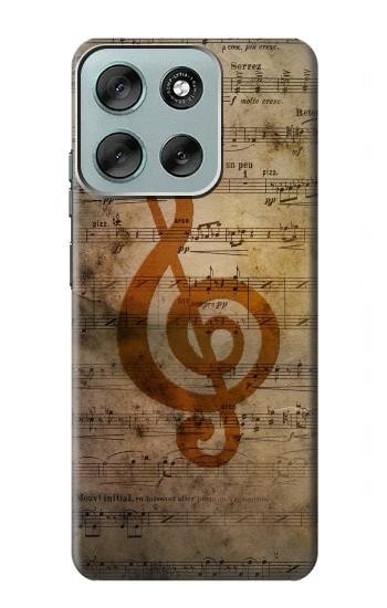 S2368 楽譜ノート Sheet Music Notes Motorola Moto G56 バックケース、フリップケース・カバー