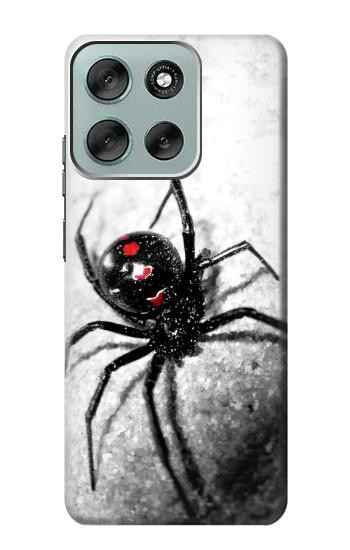 S2386 クロゴケグモ Black Widow Spider Motorola Moto G56 バックケース、フリップケース・カバー