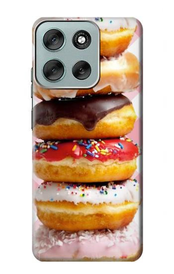 S2431 ファンシー甘いドーナツ Fancy Sweet Donuts Motorola Moto G56 バックケース、フリップケース・カバー