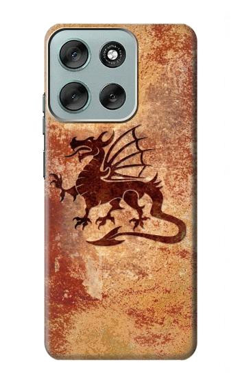 S2485 ドラゴンメタルグラフィックプリント Dragon Metal Texture Graphic Printed Motorola Moto G56 バックケース、フリップケース・カバー