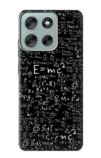 S2574 数学物理学黒板式 Mathematics Physics Blackboard Equation Motorola Moto G56 バックケース、フリップケース・カバー