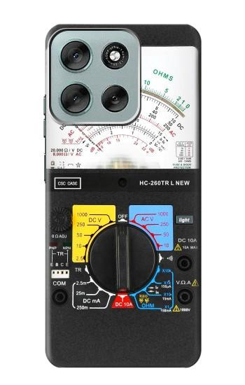 S2660 アナログマルチメータグラフィックプリント Analog Multimeter Graphic Printed Motorola Moto G56 バックケース、フリップケース・カバー