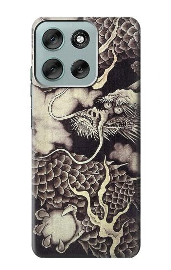 S2719 日本絵画ドラゴン Japan Painting Dragon Motorola Moto G56 バックケース、フリップケース・カバー