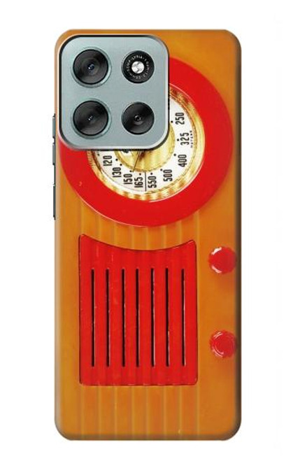 S2780 ヴィンテージオレンジベークライトラジオ Vintage Orange Bakelite Radio Motorola Moto G56 バックケース、フリップケース・カバー