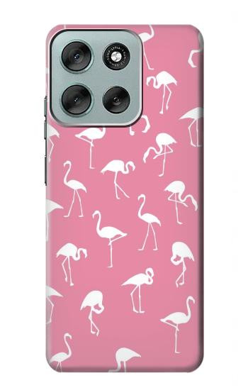S2858 ピンクフラミンゴ柄 Pink Flamingo Pattern Motorola Moto G56 バックケース、フリップケース・カバー