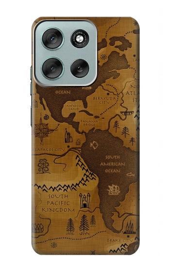 S2861 アンティークの世界地図 Antique World Map Motorola Moto G56 バックケース、フリップケース・カバー