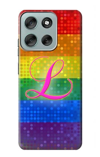 S2900 レインボーLGBTレズビアンプライド旗 Rainbow LGBT Lesbian Pride Flag Motorola Moto G56 バックケース、フリップケース・カバー