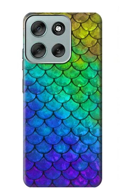 S2930 人魚のスケール Mermaid Fish Scale Motorola Moto G56 バックケース、フリップケース・カバー