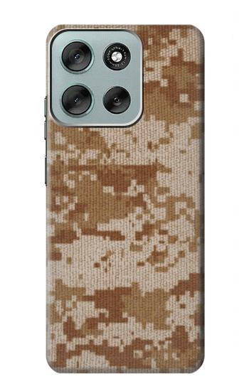 S2939 砂漠デジタル迷彩 Desert Digital Camo Camouflage Motorola Moto G56 バックケース、フリップケース・カバー