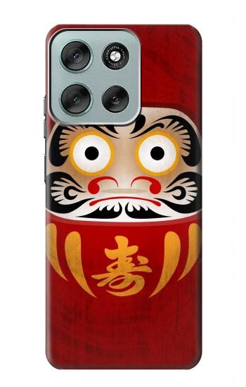 S3023 ダルマ Japan Good Luck Daruma Doll Motorola Moto G56 バックケース、フリップケース・カバー
