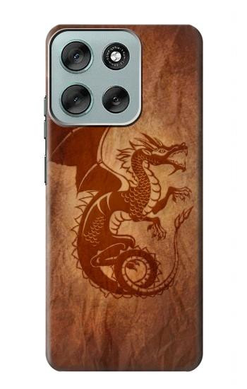 S3086 レッド・ドラゴン Red Dragon Tattoo Motorola Moto G56 バックケース、フリップケース・カバー