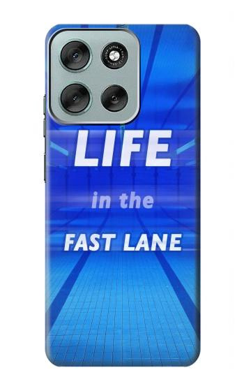 S3136 ファストレーンの生活 スイミングプール Life in the Fast Lane Swimming Pool Motorola Moto G56 バックケース、フリップケース・カバー